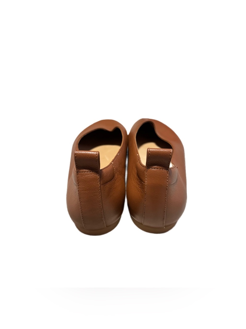 Quince Italian Leather Glove Ballet Flat Cognac Women's 8 Minimalist Casual Shoe - Picture 6 of 7